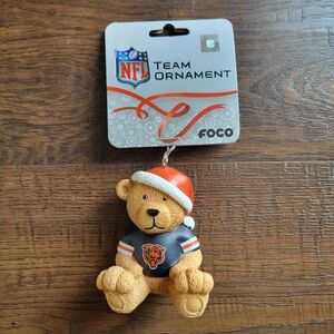 NFL Team Ornament Bear - Brown and Orange